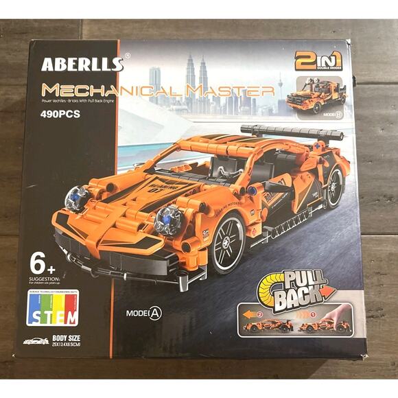 STEM Aberlls Mechanical Master Toy Car Building Kit 2 In 1 NEW - Picture 1 of 5